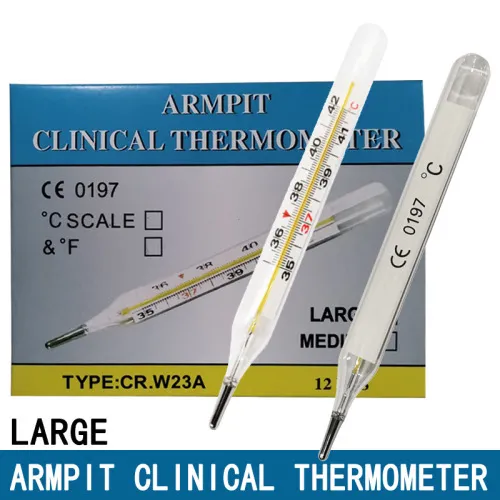 General product — thermometer, 0197, export, glass, ARMPIT CLINICAL THERMOMETER