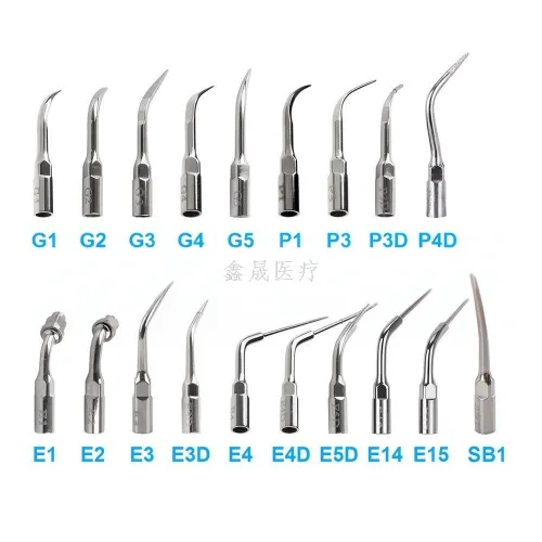 Ultrasonic Scaler Tips P1/PD1/G1/GD1/E1 (assorted)
